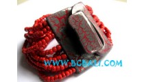 Bali Beads Bracelets Wood Buckles